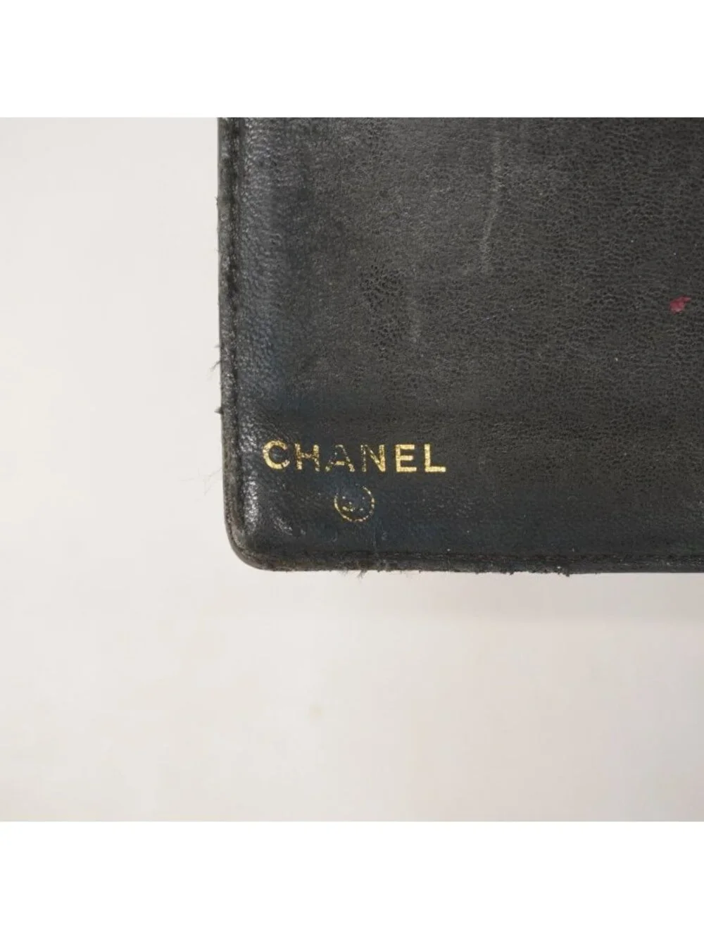 Chanel Wallet Caviar Leather Black Gold